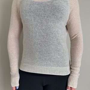 Sheer Gold Sparkly Sweater - Women's Sm